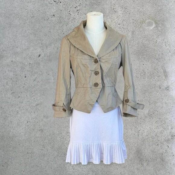 y2k cropped trench coat - Picture 2 of 7